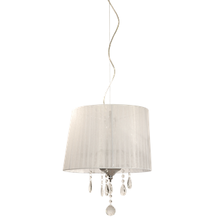 Crystal loftslampe i hvid fra Design by Grönlund.